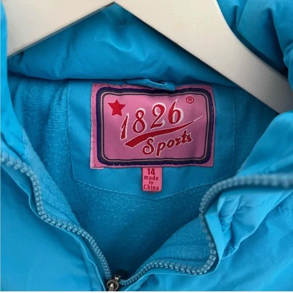 NWOT 1826 girls light blue with whitejacket. SZ 14